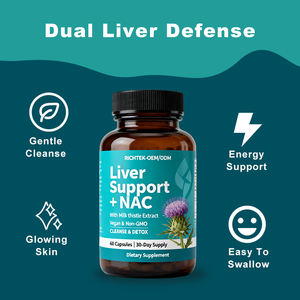 肝臓健康サポート二重強度抗酸化サポートデトックス栄養補助食品60カプセルミルクアザミカプセル - Product Image 3