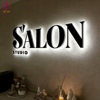 Décoration de salon de beauté et de spa, enseigne rétroéclairée personnalisée, lettres 3D en acier inoxydable, signalétique éclairée par LED, enseigne extérieure pour entreprise