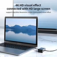 Extension d'adaptateur de bureau vertical 12 en 1 Déverrouiller la nouvelle méthode de lecture Interface double face HDMI PD USB C Hub Docking Station