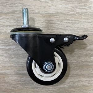 2025 Topseller Geräuscharme, Spurlose Graue 100 mm 4 Zoll PVC-Lenkrolle mit Schraubbefestigung - Product Image 3