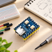Papan Pengembangan Mikrokontroler Raspberry Pi RP2040-Zero Prosesor Dual Core M0+ Flash 2MB Bahan ABS YIHE