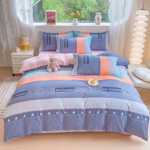 100% ropa de cama de algodón sábana impresa al por mayor juegos de <span class=keywords><strong>fundas</strong></span> de edredón baratos juego de cama personalizado - Product Image 4