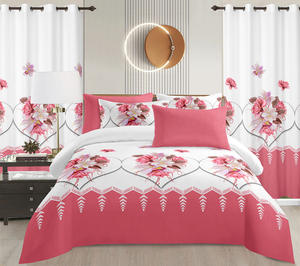 2025 Hot Bán 8 Pcs Bộ Đồ Giường Sang Trọng Đặt Vua Kích Thước Sợi Nhỏ Mềm Khăn Ga Giường Với Phù Hợp Với Rèm Cửa Nhà Dệt Kết Hợp - Product Image 4