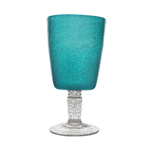 MEMENTO - Copa de Vino de la Línea GOBLET en Vidrio Turquesa 30CL - Product Image 1