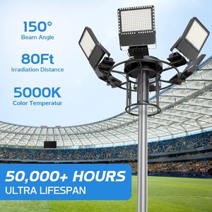 Waterproof IP66 Aluminum SMD LED Flood <b>Light</b> 50W-500W Adjustable High CRI 70 3-Year Warranty CE Certified 60000LM Sport <b>Lights</b> - Product Image 4