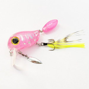 54mm 8g esca pesciolino galleggiante Crankbait <span class=keywords><strong>spigola</strong></span> <span class=keywords><strong>con</strong></span> esca di superficie da <span class=keywords><strong>pesca</strong></span> <span class=keywords><strong>con</strong></span> amo in piuma - Product Image 2