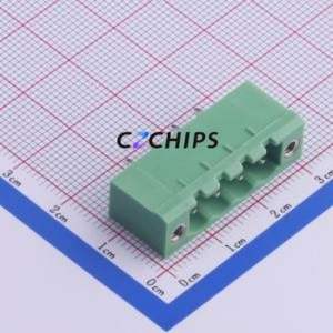 KF2EDGVM-5.0-4P Plug-in Terminal Block Through hole,P=5mm Connector Board-to-Board / Socket - Closed Screw Fixing 1x4P 5mm - Product Image 1