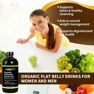 OEM ODM Natural Detox Cleanse Liquid Metabolism Booster Biologique <span class=keywords><strong>Ventre</strong></span> <span class=keywords><strong>Plat</strong></span> Boissons pour Adultes Supplément brûlant les graisses pour Femmes - Product Image 2