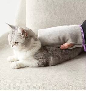 Gant de nettoyage électrostatique pour poils d'animaux et peluches, brosse anti-poils pour tissus - Product Image 4