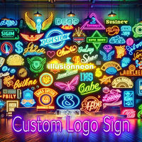 Letrero LED con Impresión UV Personalizable, Logotipo Personalizado, Letrero Publicitario de Neón para Negocios, Sin Pedido Mínimo, Fabricación con Envío Directo, Letrero de Neón Personalizado