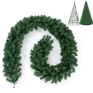 Guirlande de Noël en PVC vert de 2,7 mètres pour la décoration des centres commerciaux et des hôtels - Vente en gros - Product Image 2
