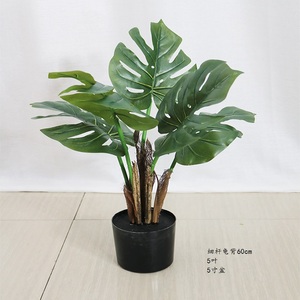 Topiary Deliciosa ชีสพลาสติก,AF7001ต้นปาล์มสังเคราะห์ใช้กลางแจ้ง Monstera Deliciosa พืชทรอปิคอลทรอปิคอลปาล์มสวิส - Product Image 3