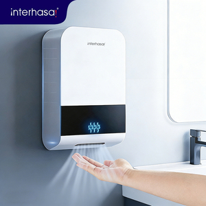 Sèche-mains automatique commercial ultra-mince à haute vitesse, mural, avec capteur et filtre pour salle de bain A3912 - Product Image 1