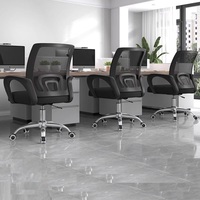 Chaise de bureau moderne en maille de luxe à bas prix et de haute qualité, avec accoudoirs pivotants et pivotants, vente chaude
