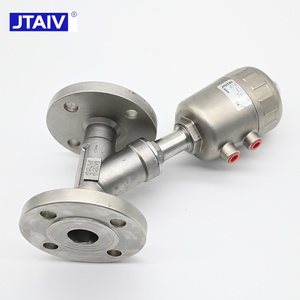 JTAIV Flange Angle Seat High Temperature PTFE <b>Seal</b> Normally Open 2 Way Pneumatic Stainless Steel Body DN15-DN100 - Product Image 4