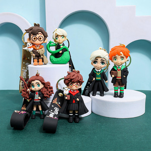 Llavero de Silicona 3D con Diseño de Dibujos Animados, Llavero de PVC de <span class=keywords><strong>Harry</strong></span> <span class=keywords><strong>Potter</strong></span>, Libro Mágico, Decoración para Mochilas de Mujer - Product Image 3