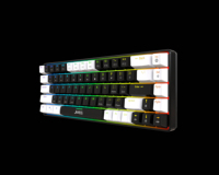 Clavier de jeu mécanique OEM 68 touches avec éclairage RVB, rétroéclairage LED, sans fil, pour bureau et jeux, interrupteur bleu pour ordinateur portable Windows