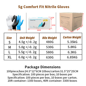 Liyecheng Disposable Nitrile <b>Gloves</b> Food Grade Anti Slip Puncture Resistant Waterproof For Food Processing And Household Use - Product Image 5