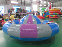 Amusement d'été Remorquage par l'eau OVNI Spinning Donut Gyro Towable Gonflable Disco Boat