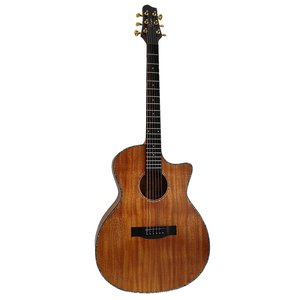 <span class=keywords><strong>Guitare</strong></span> semi-<span class=keywords><strong>acoustique</strong></span> personnalisable 41'' avec table en épicéa massif, dos et éclisses en acajou, 6 cordes, finition brillante - Product Image 6