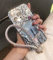 Rantai ponsel mewah baru Dompet gantungan kunci gelang penjualan laris gantungan kunci bling grosir