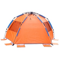 Carpa de Playa Automática de Fácil Montaje con Tres Ventanas Grandes de Malla, Carpa Instantánea para Acampar al Aire Libre