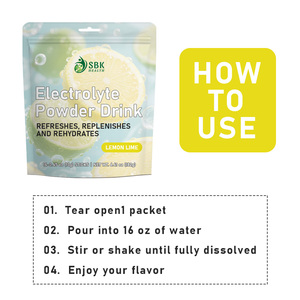 Bebida Electrolítica en Polvo con Sabor a Limón y Lima de Marca Privada para Refrescar, Reponer y Rehidratar Antes y Después del Entrenamiento - Product Image 6