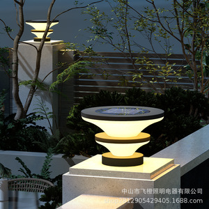 Lampe solaire à poteau extérieure, étanche, en acier inoxydable, pour jardin, patio, villa, portail FD-T2314 - Product Image 2