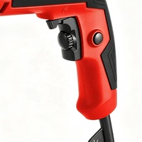 Taladro percutor con certificación CE, velocidad variable de 0-3000 RPM, para taladrar madera, hormigón y acero, 710 W, con mango auxiliar