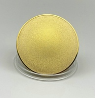 Pièces de monnaie de défi personnalisées en métal, or et argent, gravées au laser, vierges, pour gravure DIY et impression UV personnalisée