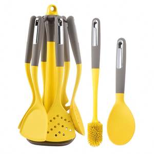 Utensilios de cocina de 7 piezas-Juego de cocina de silicona resistente al calor - Product Image 1