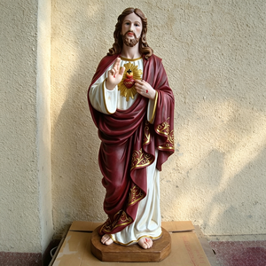Estatua de Resina del Niño Jesús de Praga de 48 Pulgadas, Pintada a Mano, con Corona Real, Figura Religiosa, Decoración para el Hogar, Iglesia o Altar - Product Image 3