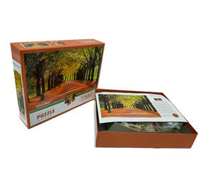 Puzzle Balaobi 500 Pezzi in Carta, Gioco Educativo per Adulti, Paesaggio Autunnale, Viale di Alberi Gialli, Mosaico Illustrativo - Product Image 4