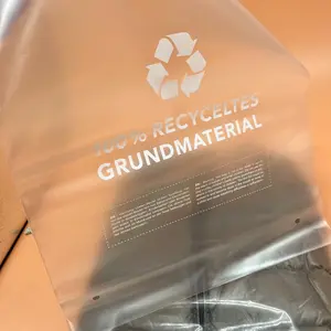 Saco de plástico reciclado 100% graus de sacos, acessórios, embalagem de sacos tipo adesivo