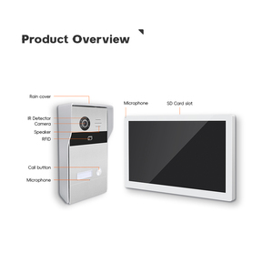 Smart Home Tuya Timbre <span class=keywords><strong>Intercon</strong></span> System Multi Language 10,1 Inch Video Door Phone Open Intercom para Villa - Product Image 3