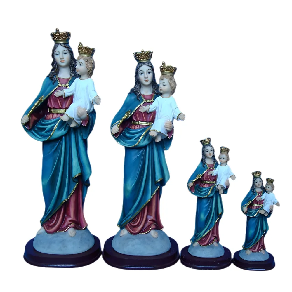 polyresin 12 inch italian christian catholic holy religious virgin mary statue