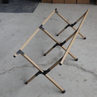 Table pliante d'extérieur moderne BONO HONGYI en fer, ultra-légère, portable, hauteur réglable, pour plage, camping, pique-nique, barbecue, avec rangement intégré