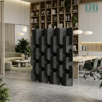 CA65 REACH ROHS Cloison Acoustique en Polyester Écologique, Insert Acoustique Insonorisant, Cloison de Bureau Acoustique en PET