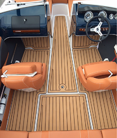 Plancher de bateau en teck rainuré, mousse EVA imitation teck, surfaces confortables, tapis de pont marin en EVA