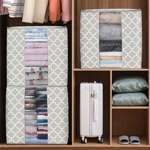 Wholesale Clothes Storage <b>Bags</b> 3-Pack Comforter Blanket Organizers 100L Large Capacity Containers with Visual Window - Product Image 5
