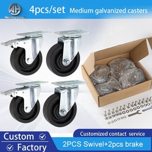 Mittelschwere 3 ZOLL 4 ZOLL 5 ZOLL Hochtemperatur-Glasfaser-Nylonräder, Beständig bis 180 Grad °     Bäckereiwagen-Ofenrollen - Product Image 6