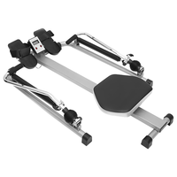 Nouvelle conception de rameur hydraulique pliable avec résistance réglable, siège rembourré, machine d'entraînement cardio pour la maison