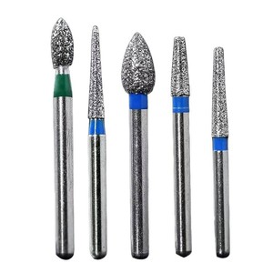 หัวกรอเพชรรูปทรงกรวยขนาด 1.8 มม. สีฟ้า สำหรับเครื่องกรอฟันความเร็วสูง อุปกรณ์เสริมสำหรับเครื่องกรอฟัน - Product Image 2