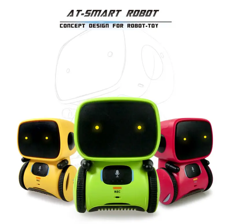 Perintah Suara Berbicara Robot Kontrol Sentuh Mini Robot Boneka Menari Interaktif Lucu Robot Mainan untuk Anak-anak