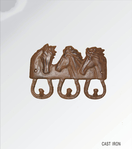 Il paese occidentale americano ferri di cavallo in ghisa elegante gancio a testa di cavallo gancio singolo per <span class=keywords><strong>muro</strong></span> ha preso l'appendiabiti organizzatore - Product Image 4