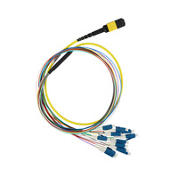 Jaringan Produsen OEM Odtr Olt Gpon Onu Konektor 12 24 Core Ribbion Mpo Mtp Lc sc Kabel Patch Fiber Optik