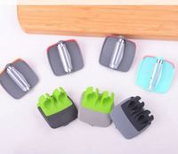 Gadget de cuisine intelligent, éplucheur de fruits à double doigt en plastique et acier inoxydable pour pommes, pommes de terre, légumes