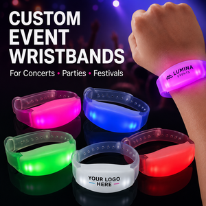 กำไลข้อมือ LED เรืองแสง ของขวัญเชียร์กีฬา สำหรับการแข่งขัน กีฬา คอนเสิร์ต และงานเฉลิมฉลอง - Product Image 1