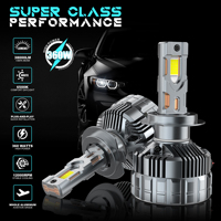 V33 Phares LED Haute Puissance 360W 40000LM pour Voiture H7 H4 avec Pilote, Ampoule au Prix d'Usine en Gros, Certifié IATF16949