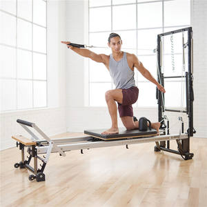 <span class=keywords><strong>Reformer</strong></span> Pilates Pro <span class=keywords><strong>Aluminium</strong></span> dengan Tower Infinity Bar, Rangka Vertikal, Half Track Pilates <span class=keywords><strong>Reformer</strong></span> Con Torre - Product Image 6